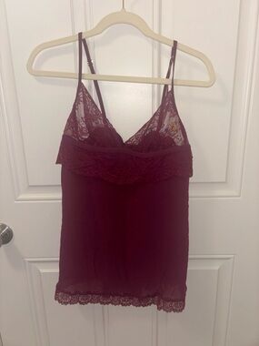 La Perla Burgundy Lace Chemise